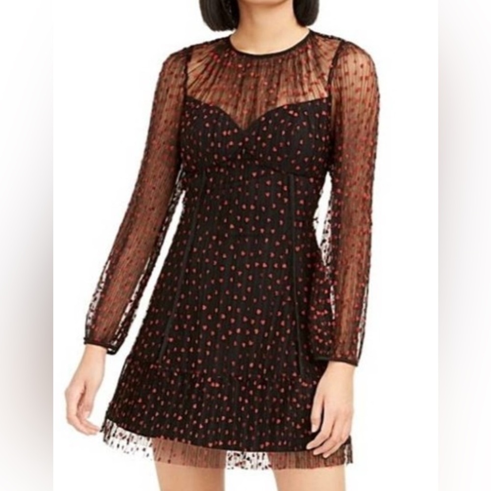 Foxiedox Black Dress with Red Accents